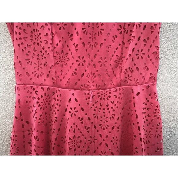 Womens Juniors Candies Dress Size 7 Pink Strapless V-Neck Keyhole-back Lined - Picture 4 of 15